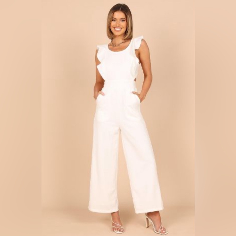 Petal and Pup White Mills Jumpsuit S